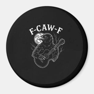 Íman F Caw F Corvo Violão Estilo Vintage Halloween Engr