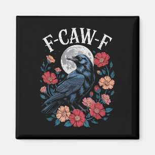 Íman F-caw-f Crow Shirt Gótica Raven Caw Tee Para Ha