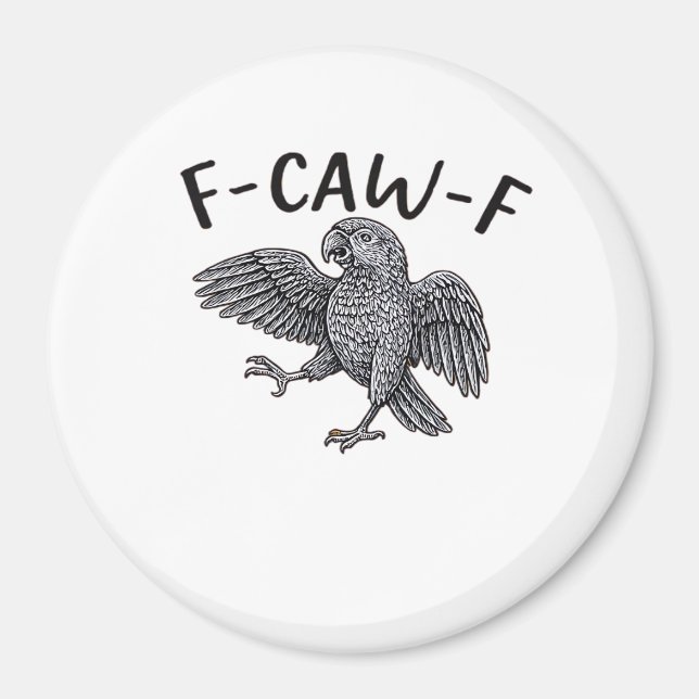 Íman F Caw F Design Minimalista Limpo (Frente)