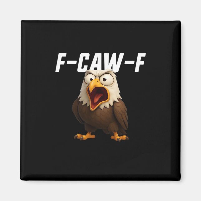 Íman F-Caw-F Engraçado F-Caw-F Acessório Retro Clássico (Frente)
