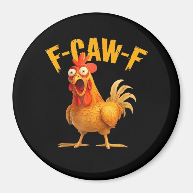 Íman F-Caw-F Frango Clássico Estilo Retro (Frente)