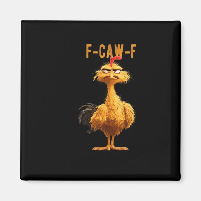 Íman F-Caw-F Frango Clássico Estilo Retro (Frente)