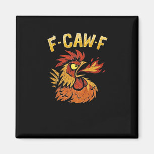 Íman F-Caw-F-Frango Clássico Minimalista Limpo