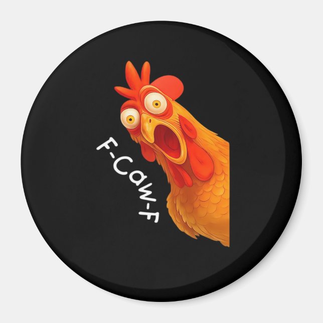 Íman F-Caw-F Frango Essencial Clássico Retro (Frente)