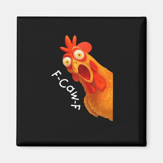 Íman F-Caw-F Frango Essencial Clássico Retro (Frente)