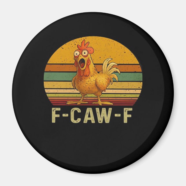 Íman F-Caw-F Frango Essencial Retro Clássico (Frente)