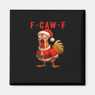 Íman F-Caw-F Galinha Natal Vintage Legal