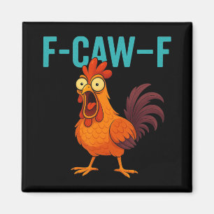 Íman F-caw-f Galo Engraçado Fazenda Animal Humor Bi