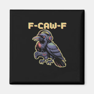 Íman F-Caw-F Gaming Raven com fones de ouvido - Stream