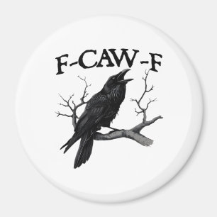Íman F Caw F Gráfico Vintage Clássico
