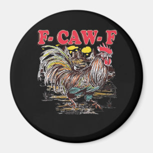 Íman F-Caw-F Hei Hei Moana Galo Clássico Gráfico Divert