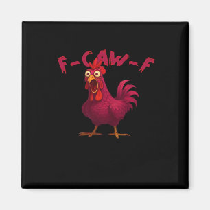 Íman F Caw F Humor de Frango Criativo Estilo Casual Div