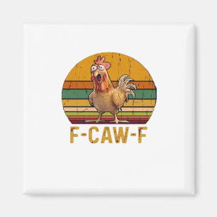 Íman F-Caw-F Humor de Frango Essencial Minimal Limpo