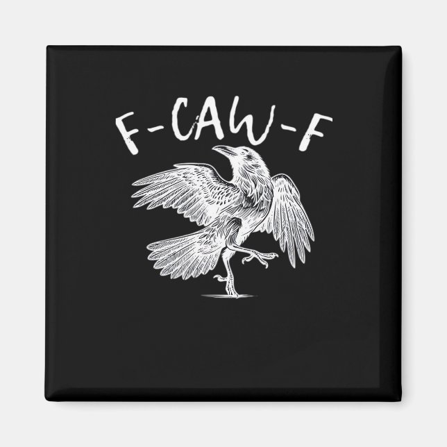 Íman F-Caw-F Raven Vintage Graphic (Frente)