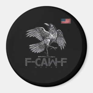 Íman F-Caw-F Vaca Pássaro Engraçado Bandeira Vintage EU