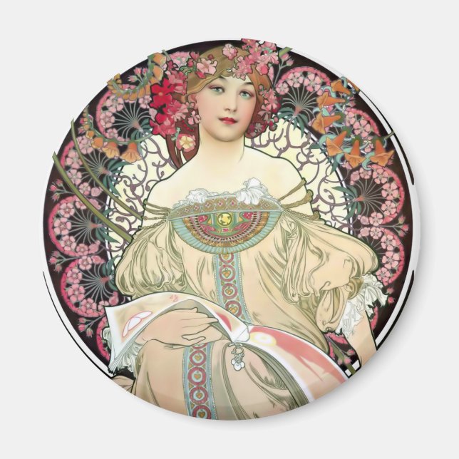 Íman F. Champenois Imprimeur-Éditeur por Alfons Mucha (Frente)