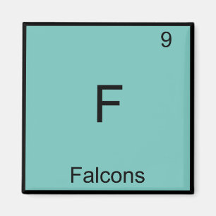 Íman F - Falcões - Símbolo de Química de Elemento Fu