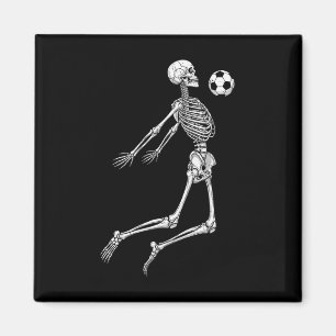 Íman Fã de esportes jogador de futebol esqueleto peito