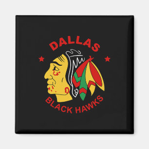 Íman Fã de hóquei vintage Dallas Black Hawks
