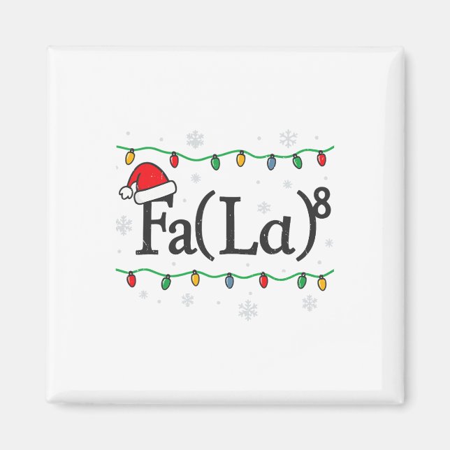 Íman Fa (la) 8 Piada Matemática Professor Natal Suéter  (Frente)