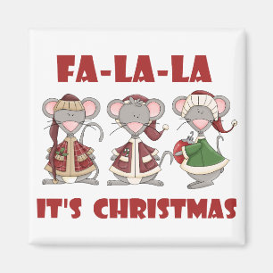 Íman Fa La La Christmas T-shirts e presentes