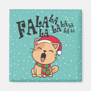 Íman Fa La La La La La Natal Cantando Magnet