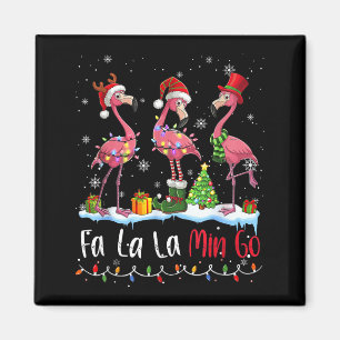 Íman Fa La La La Mingo Flamingo Amante do Natal