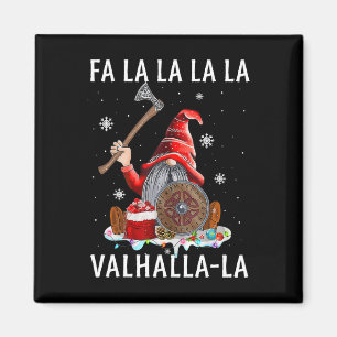Íman Fa La Valhalla Xmas Gnome Beard Viking Arma C