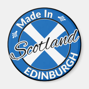 Íman Fabricado em Edimburgo, Escócia - Bandeira de Vid
