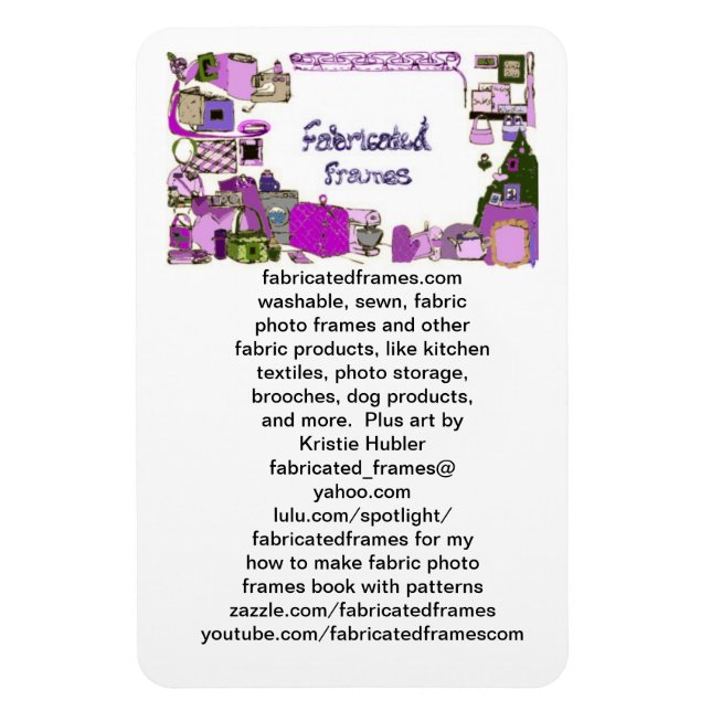 Íman fabricatedframes.com logotipo Premium Flexi Magnet (Vertical)