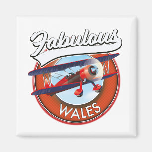 Íman Fabuloso patch de viagem do estilo retrô Wales