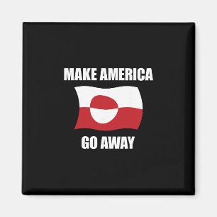 Íman Faça a América Desaparecer - Bandeira da Groenlând