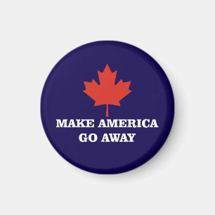 Íman faça a américa ir embora canadá folha bandeira pol