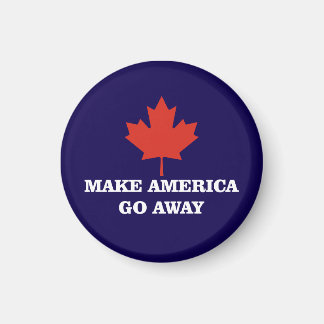 Íman faça a américa ir embora canadá folha bandeira pol