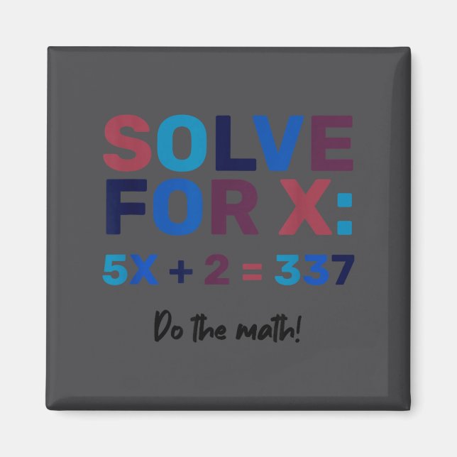 Íman Faça a Matemática 67 Meme Engraçado Seis Sete, Ens (Frente)