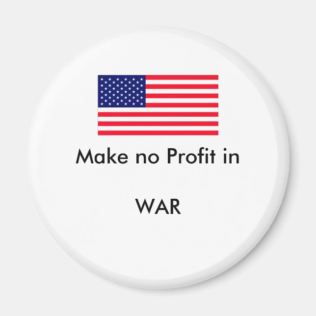 Íman Faça a nenhum lucro no jGibney da GUERRA o soldado (Frente)