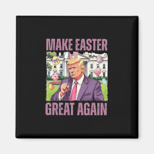 Íman Faça a Páscoa Grande Novamente Bunny Trump Engraça