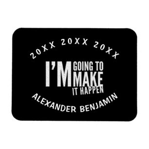 Íman Faça Acontecer O Ano Inspirado Motivar Personaliza