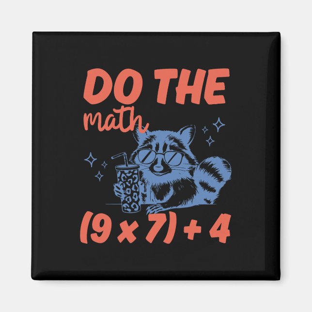 Íman Faça as Contas Professor de Matemática Engraçado 6 (Frente)