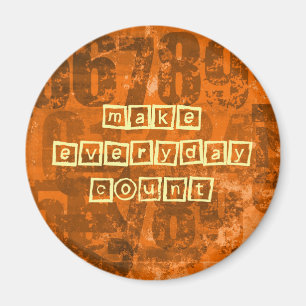 Íman Faça cada contagem do dia com números velhos do