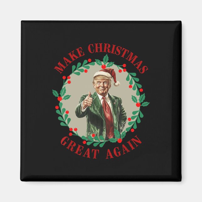 Íman Faça Excelente De Natal Novamente Papais noeis Eng (Frente)