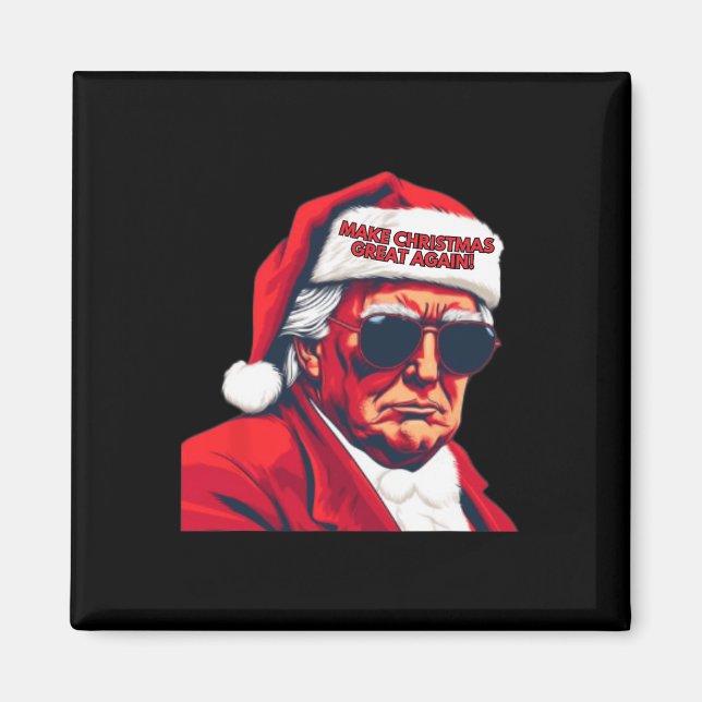 Íman Faça Excelente De Natal Novamente Papais noeis Eng (Frente)