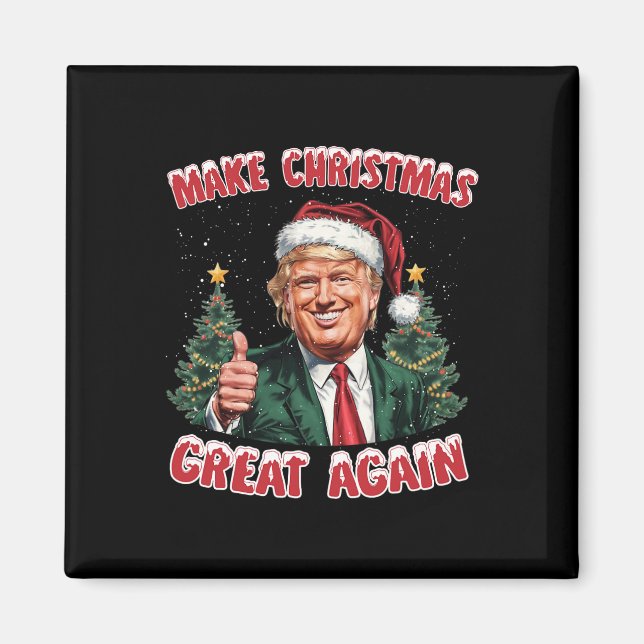 Íman Faça Excelente De Natal Novamente Papais noeis Eng (Frente)