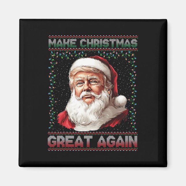 Íman Faça Excelente De Natal Novamente Papais noeis Eng (Frente)