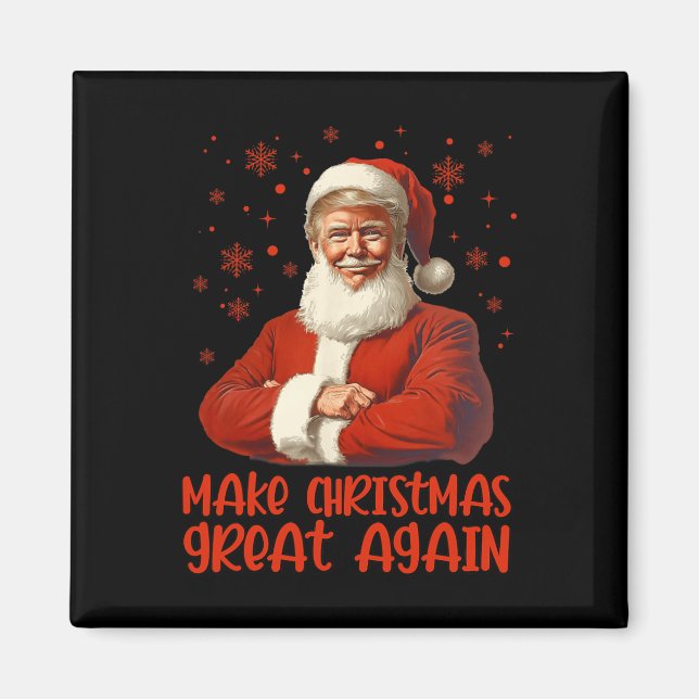 Íman Faça Excelente De Natal Novamente Papais noeis Eng (Frente)