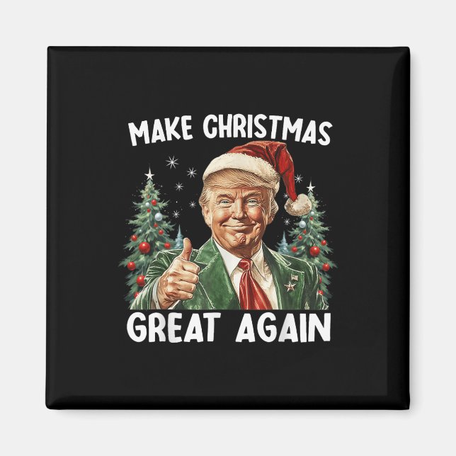 Íman Faça Excelente De Natal Novamente Papais noeis Eng (Frente)