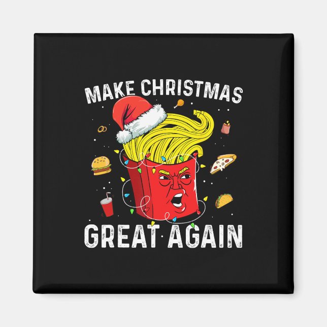 Íman Faça Excelente De Natal Novamente Papais noeis Eng (Frente)