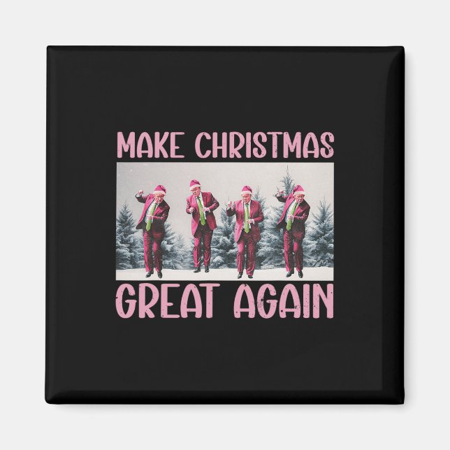 Íman Faça Excelente De Natal Novamente Papais noeis Eng (Frente)