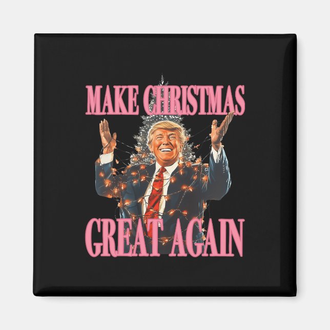 Íman Faça Excelente De Natal Novamente Papais noeis Eng (Frente)