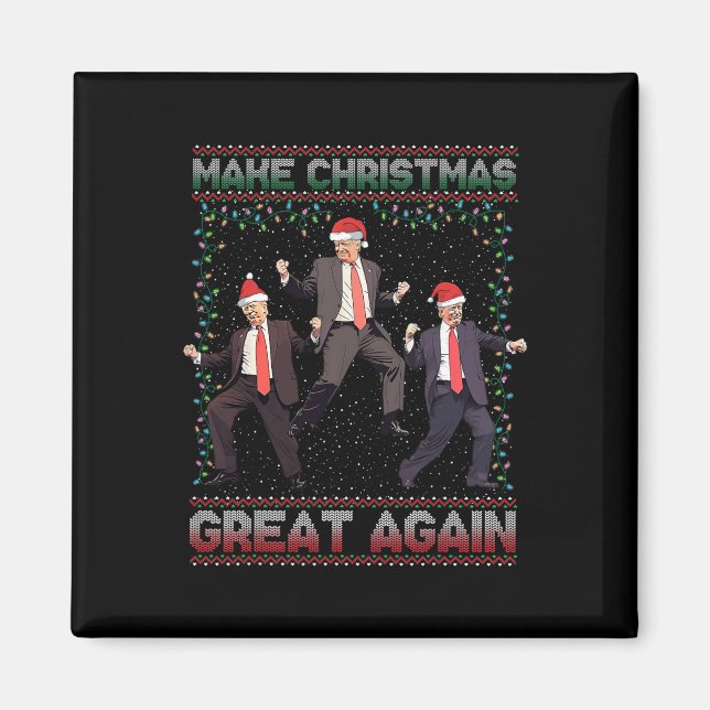 Íman Faça Excelente De Natal Novamente Papais noeis Eng (Frente)